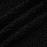 Rita Cardigan & Skirt Black Sequin Crochet Matching Set