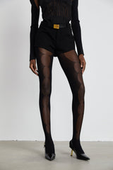 Rivi cutout elasticatedwaistband tights