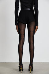 Rivi cutout elasticatedwaistband tights