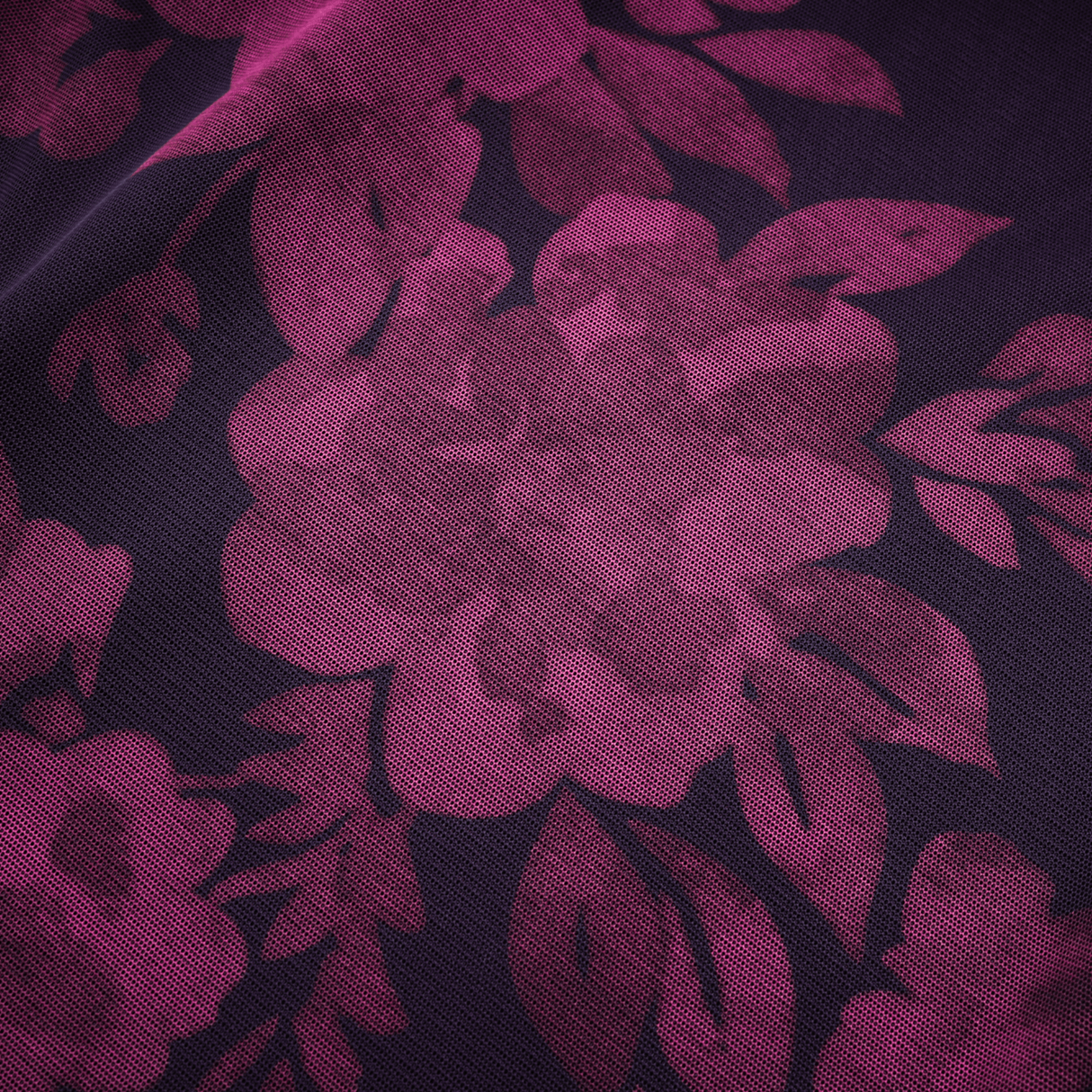 Isabel Floral Midi Dress in Vibrant Purple with Spaghetti Straps & Lace Trims