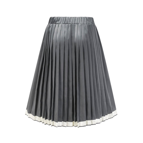 Rosalie colorblocked pleated skirt
