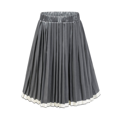 Rosalie colorblocked pleated skirt