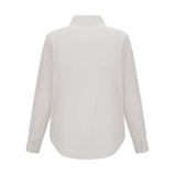 Rosalie white floral cutout shirt