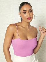 Rosanna Bodysuit - High Stretch Fabric Elasticity - Backless - Slim Fit Type - Sleeveless Length - Casual Style - Premium Quality - Modern Look