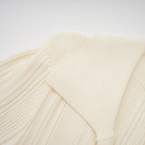 Rose Midi Dress Neutrals Ribbed - Knit Flared Pockets Button - Front & V - Neck
