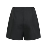 Roseline black embellished shorts
