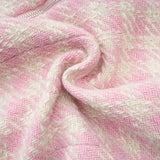 Rowan Mini Dress Pink Halterneck with Faux Pearl Embellishment
