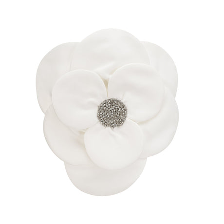 Roxane crystalembellished floralappliqué top