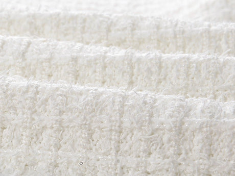 Ruby Dress - A - Line Silhouette - Tailored Fit - Textured Fabric - Button Detailing - Chic Vintage - Inspired Look