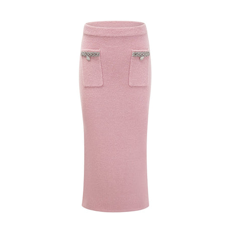 Ruby Jacket & Skirt Crystal Pink Matching Set