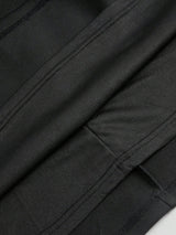 Sabina Midi Dress - Round Neck - Flared Hem - High Waist - Elegant Style - Belted & Zipper