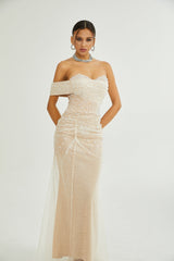 Sabine faux pearlembellished maxi dress