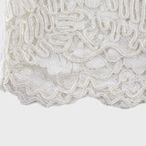 Sabrina Midi Dress White Crystal Embellished
