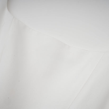 Sadie white pleated corset gown dress