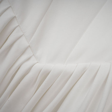 Sadie white pleated corset gown dress