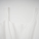 Sadie white pleated corset gown dress