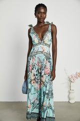 Saira tieshoulder midi dress