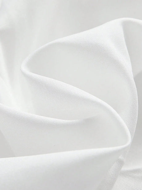 Samantha Midi Dress - Round Neck - Wedding - Flared Hem - High Waist - Elegant Style