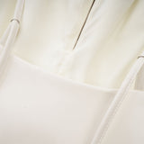 Sancia floralappliqué leather top