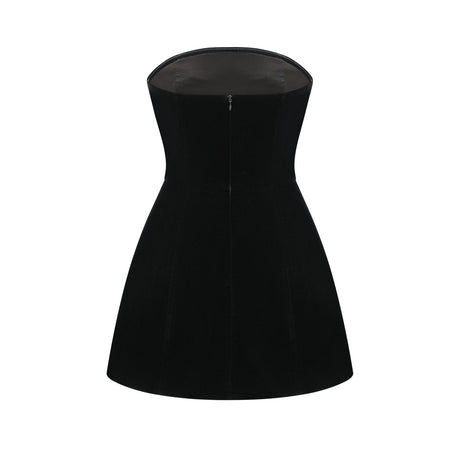 Sandrine crystalembellished velvet mini dress