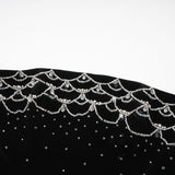 Sandrine crystalembellished velvet mini dress