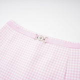 Sandrine ginghamcheck top  skirt matching set