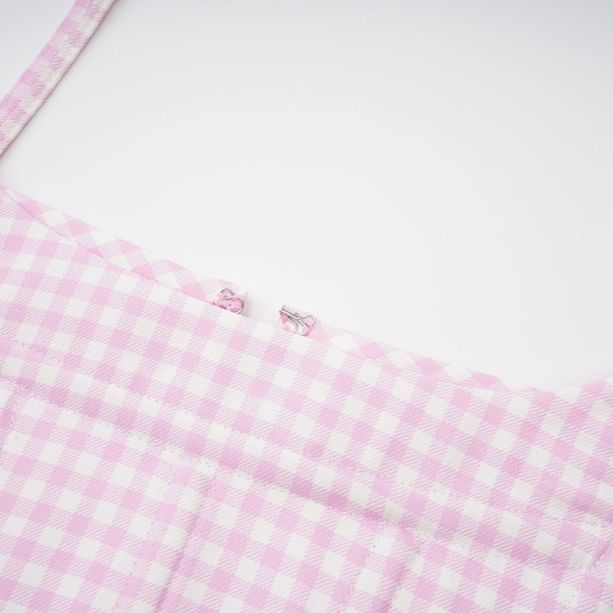 Sandrine ginghamcheck top  skirt matching set