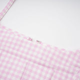 Sandrine ginghamcheck top  skirt matching set