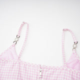 Sandrine ginghamcheck top  skirt matching set