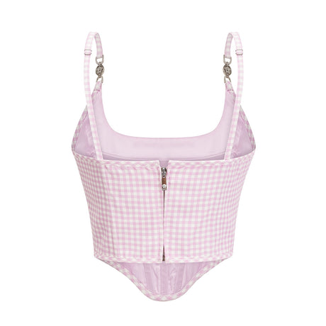 Sandrine ginghamcheck top  skirt matching set