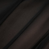 Santa Black Tulle Maxi Skirt With Pleats And Ruffled Hem