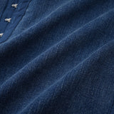 Santa Denim Mini Dress with Floral Applique & Corset Style