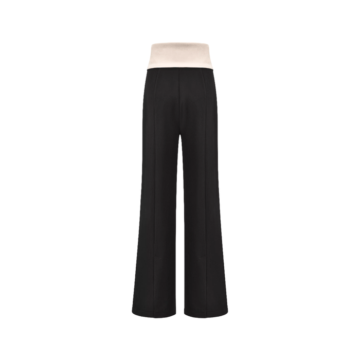 Naomi inside-out contrast-color trousers