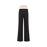 Naomi inside-out contrast-color trousers
