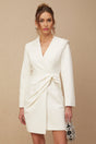 Savannah Blazer Crystal Embellished Asymmetric Dress