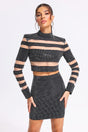 Savina Black Cut-Out Detail Dress