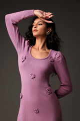 Scarlett Purple Floral Maxi Dress