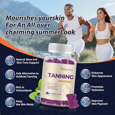 Self Tanning Gummies – Lycopene & Astaxanthin Beauty Gummies for Women