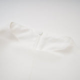 Serafina Dress Classic White & Black Ruffle Sleeve