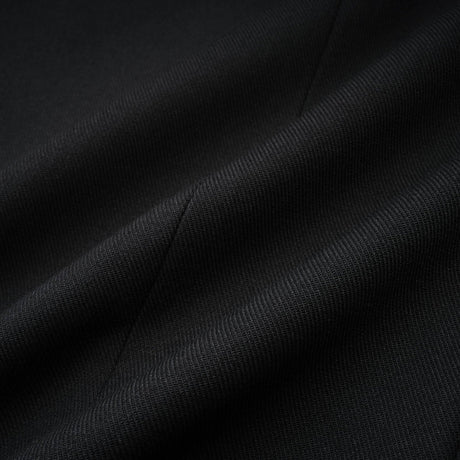 Serenity Coat Black Double Breasted Long Wool Blend