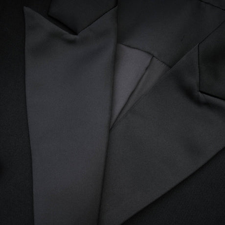 Serenity Coat Black Double Breasted Long Wool Blend
