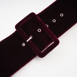 Shayla Dress Purple Velvet Off - Shoulder Thigh - Length & Belted