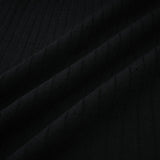 Shayla Midi Dress Black & White Knit Lace Panelled Button Detail