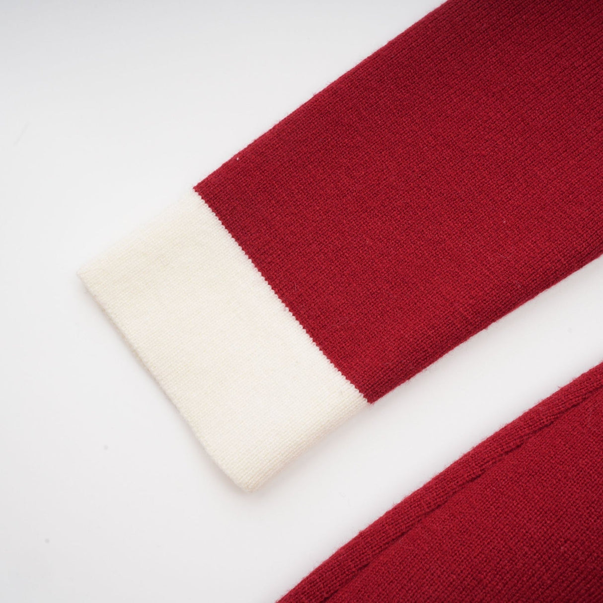 Shayla Midi Dress Red & White Knit Off Shoulder Pen&nbsp