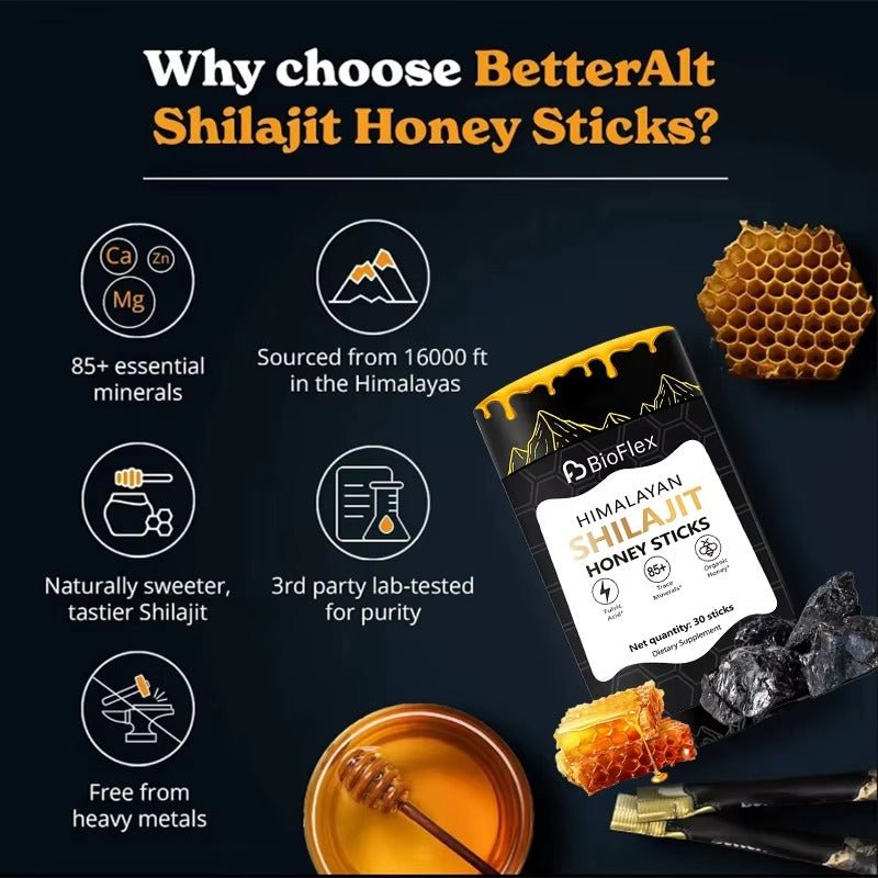 Shilajit Resin Honey 30 Sticks – Natural Energy & Immune Support