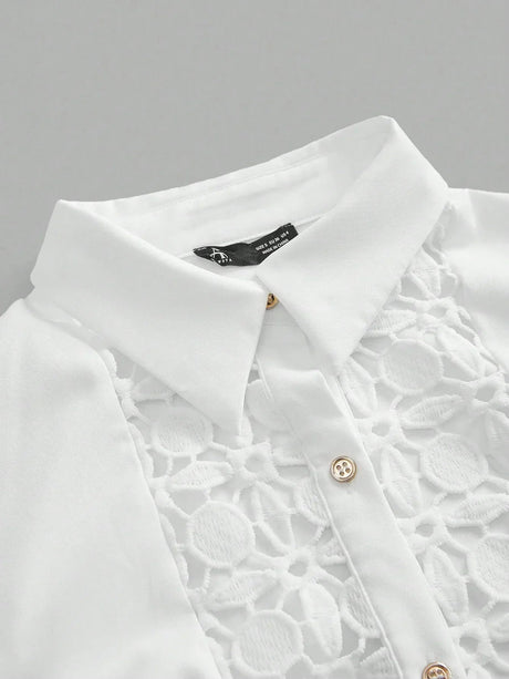 Sienna Midi Dress - Neckline Collar - Drop Shoulder Sleeves - Button Front - Floral & Plain Patterns - Casual Style