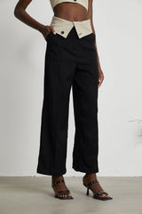 Silvestra Bustier Top & Panelled Trousers Set