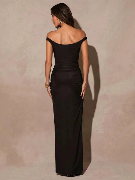 Simonetta Bodysuit - Refined Style - Slim Fit - Off - Shoulder Neckline - High Stretch Fabric Elasticity - Batwing Sleeve - Premium Quality