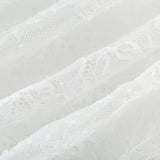 Simonetta Mini Dress Simonetta Lace Trim Puff Sleeve White Flounce