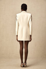 Simonetta Sequined Blazer with Crystal Embellishment